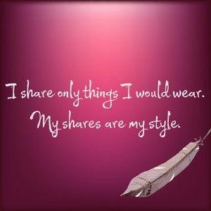 My shares = my style.